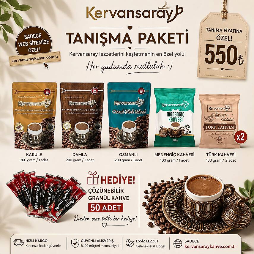 Tanışma Paketi 50 Adet Kahve Hediye 'Ücretsiz Kargo' - 1